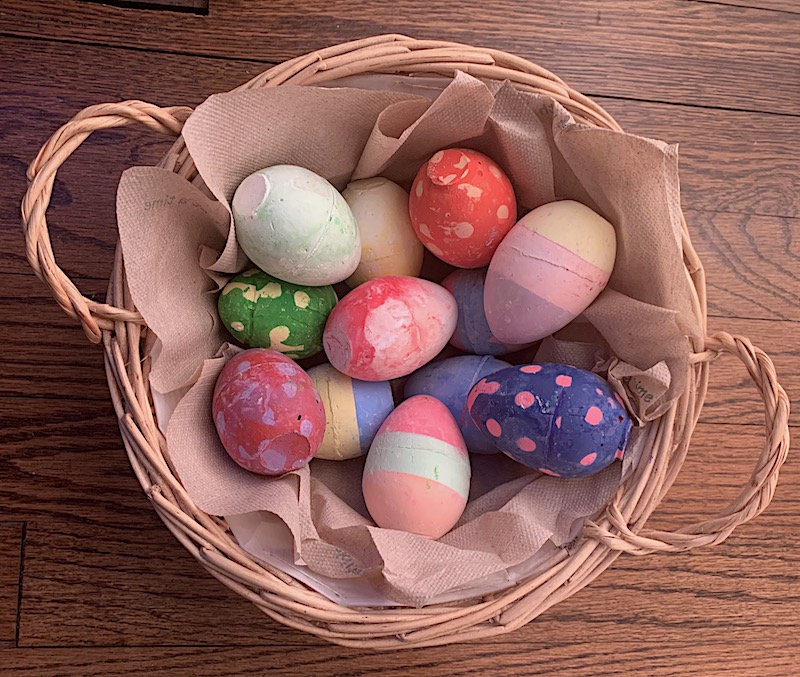 basket of chalk