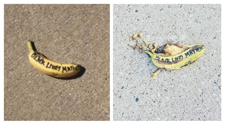 ELPD Seeks Information on Bananas Left on Sidewalks with Racist Messaging