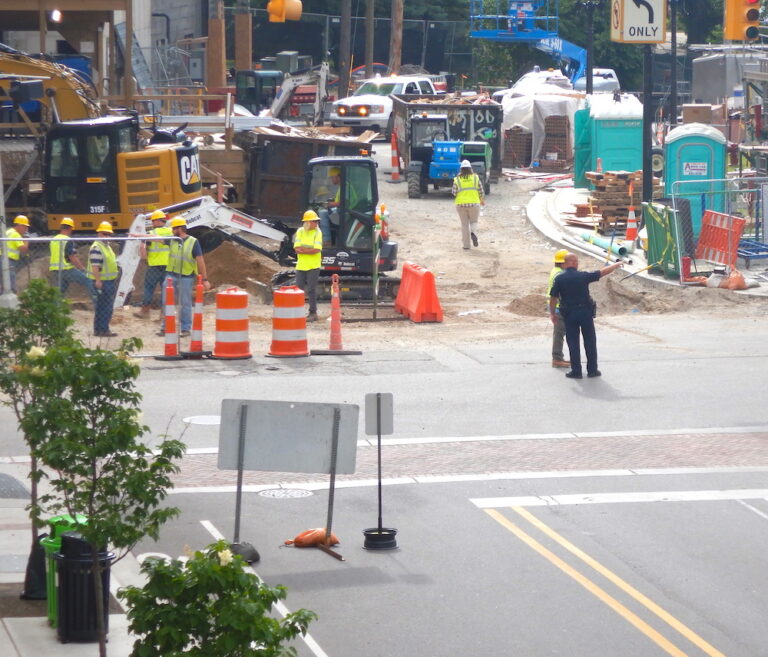 Gas Leak Halts Construction at The Abbot, Closes Streets